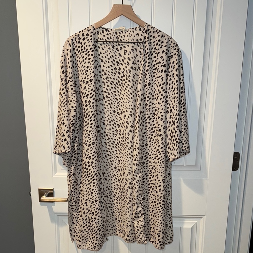 Leopard Print Kimono Cardigan